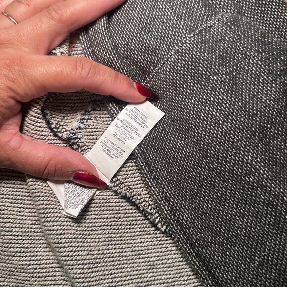 Lucky Lotus Embroidered Zip Hoodie Gray Southwest Boho Cotton Jacket Size Large - Picture 10 of 11